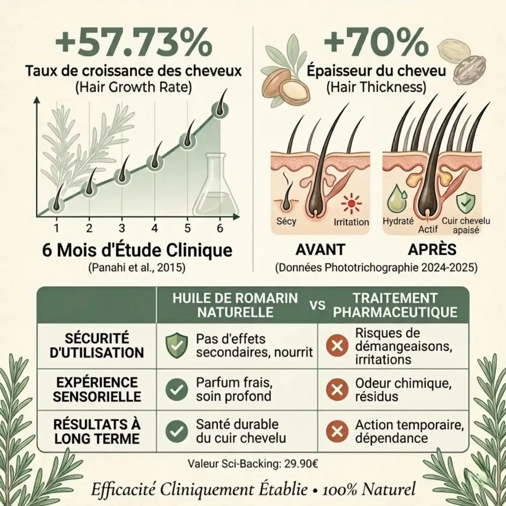 effet huile romarin